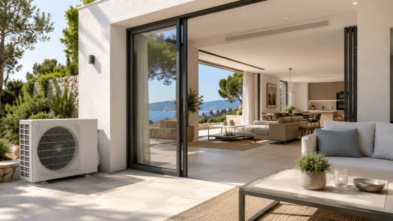 Air conditioning system for a 100 m² house in Nice