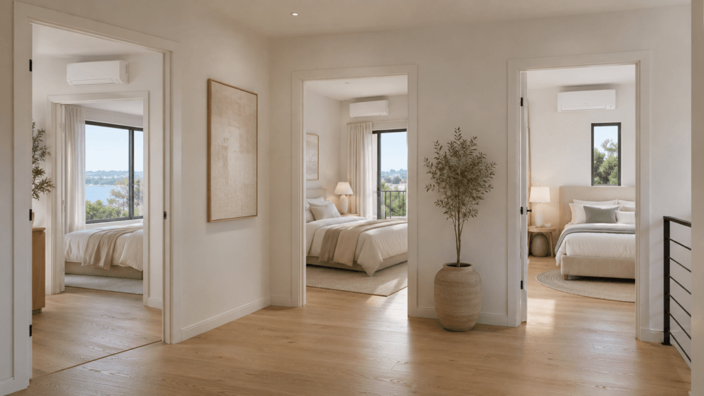 Air conditioning for 3 bedrooms with multi-split system in Nice