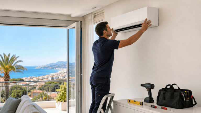 Air conditioning installation cost in Nice with ClimaNice technician
