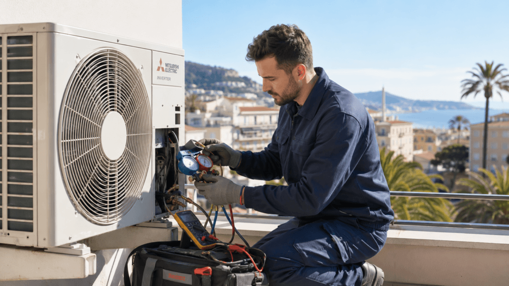 Dépannage climatisation à Nice par un technicien ClimaNice